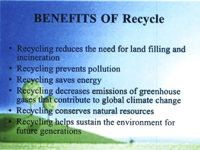 Benefits Of Recycling