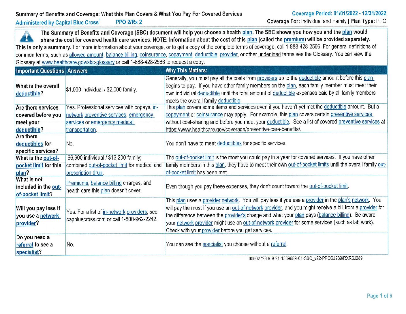 Thumbnail of the first page of 'Benefit Summary Public Works – 2022'